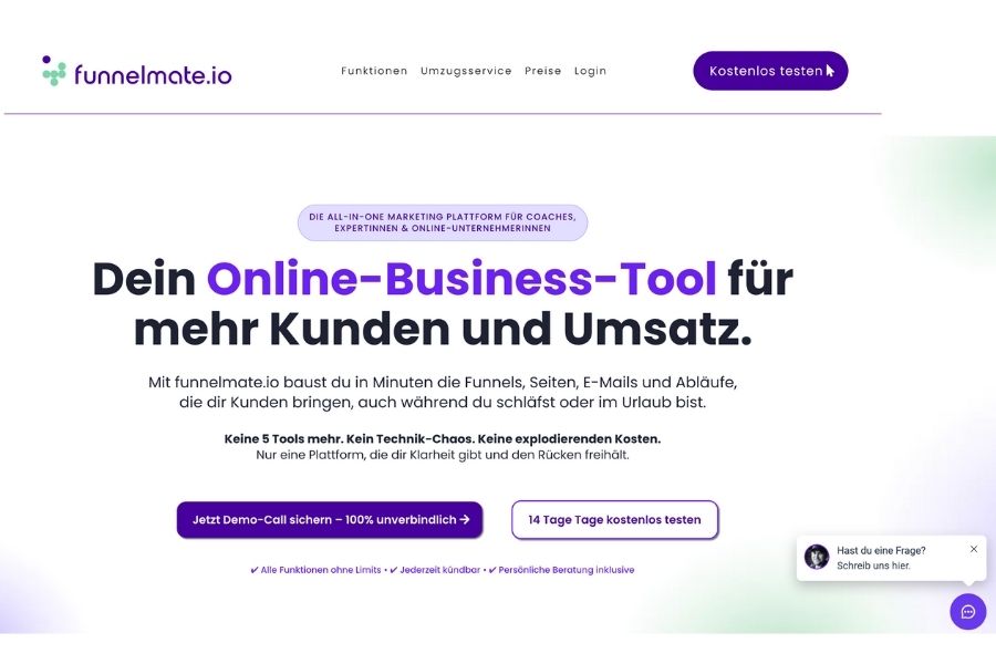 Funnelmate Startseite